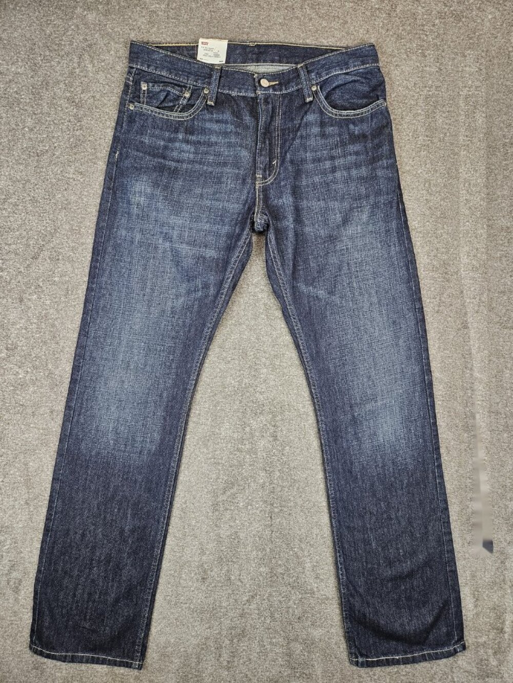 NWT Levi's 514 Slim Straight Dark Blue Denim Jeans Mens 34x34 100% Cotton